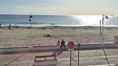 Zona de la playa de la Victoria donde habrñian ocurrido los hechos.