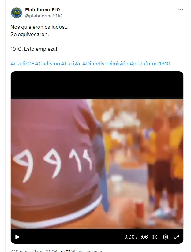 El cadismo se moviliza en plena crisis deportiva para recuperar el Cádiz CF