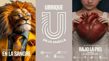 Carteles de "Bajo la piel" en Ubrique.