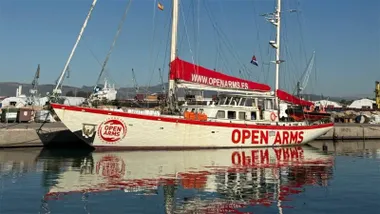 El velero Astral, protagonista de la polémica sobre su atraque en la Bahía de Cádiz que ha derivado en un enfrentamiento en redes entre José María González y el PP municipal.