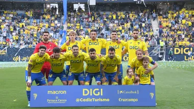 Once inicial del Cádiz CF ante el Deportivo de la Coruña
