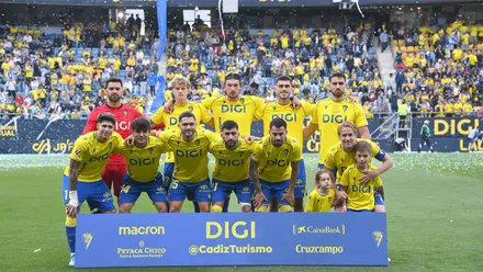 Once inicial del Cádiz CF ante el Deportivo de la Coruña