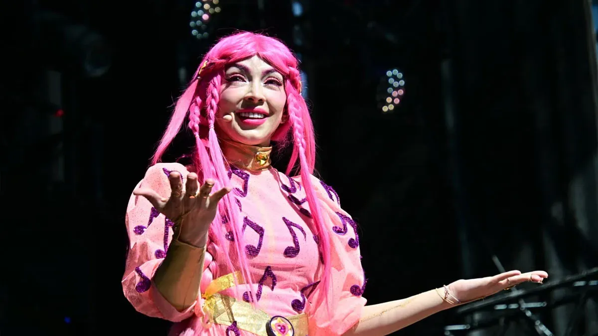 Luli Pampín en su concierto del pasado Carnaval en la plaza de San Antonio de Cádiz. Foto: Eulogio García.