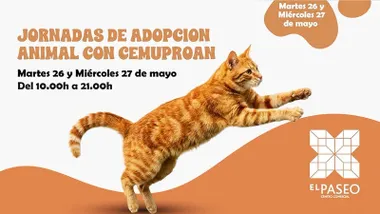 Cartel de Cemuproan donde se puede ver un gato anaranjado.