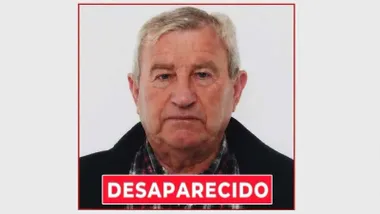 Imagen del desaparecido: Rafael Andrades Gómez. Hombre mayor, canoso.