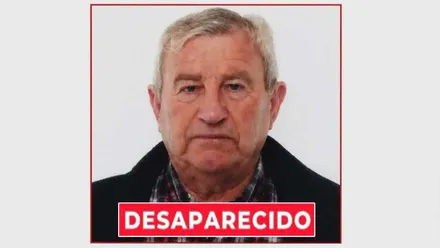 Imagen del desaparecido: Rafael Andrades Gómez. Hombre mayor, canoso.