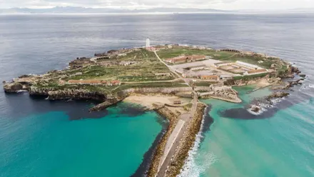 Carretera de Isla a Tarifa y la isla.