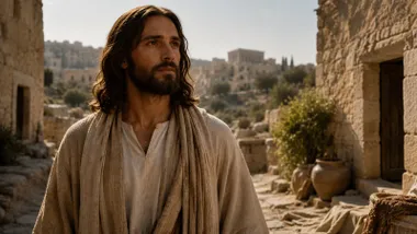 Jesús de Nazaret en las calles de Jerusalén.