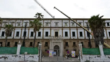 Imagen de los trabajos que se están realizando en Valcárcel. Foto: Eulogio García.
