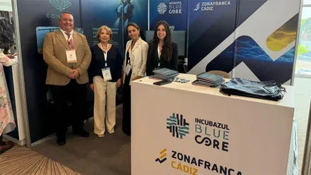 Stand de la Zona Franca de Cádiz en el Congreso Mundial zonas francas.