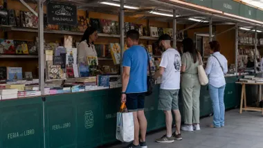 Casetas de la Feria del Libro de San Fernando.