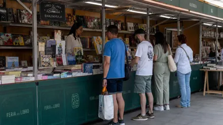 Casetas de la Feria del Libro de San Fernando.