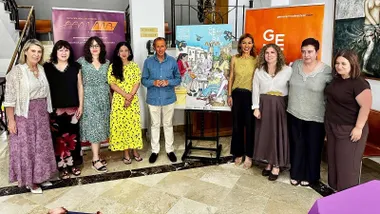 El alcalde de Chiclana con la organización de Generamma.