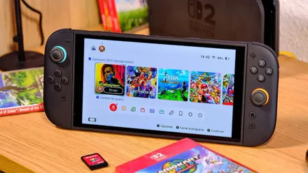 Consola Nintendo Switch 2 y videojuego.