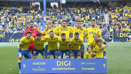 Once del Cádiz CF ante el Depor