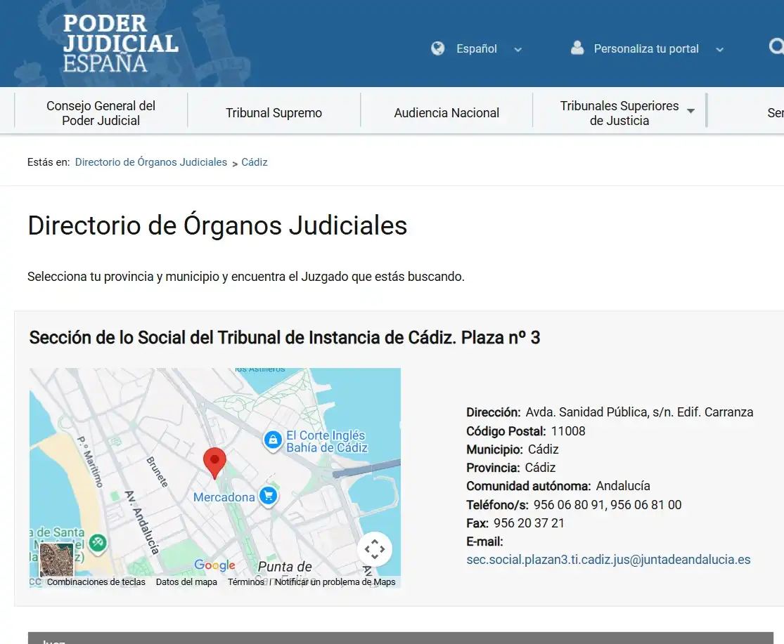 Una de las capturas aportadas por la Plataforma Estadio Carranza muestra cómo distintos organismos oficiales siguen utilizando la referencia "Edificio Carranza" para identificar el complejo administrativo donde se ubica el estadio.