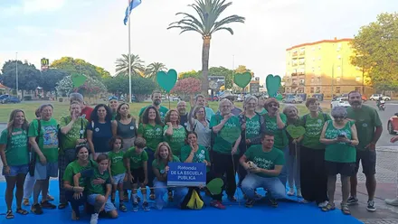 Acto de inauguración de la Rotonda de la Escuela Pública.