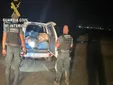La Guardia Civil frustra un desembarco de 915 kilos de hachís en la costa de Chiclana y detiene a cuatro personas