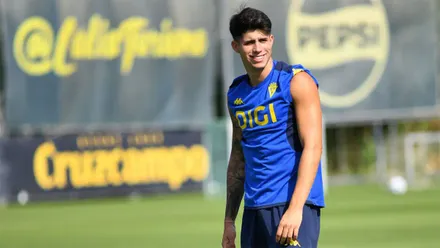Antoñito Cordero ya trabaja de nuevo a las órdenes de Íñigo Idiakez tras confirmarse su segunda cesión al Cádiz CF. Foto: Cádiz CF.