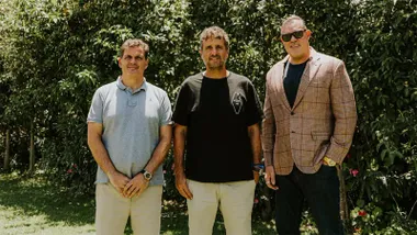 Contreras, Idiakez y Septien en el primer encuentro oficial del presidente con el técnico cadista. Foto: Cádiz CF.