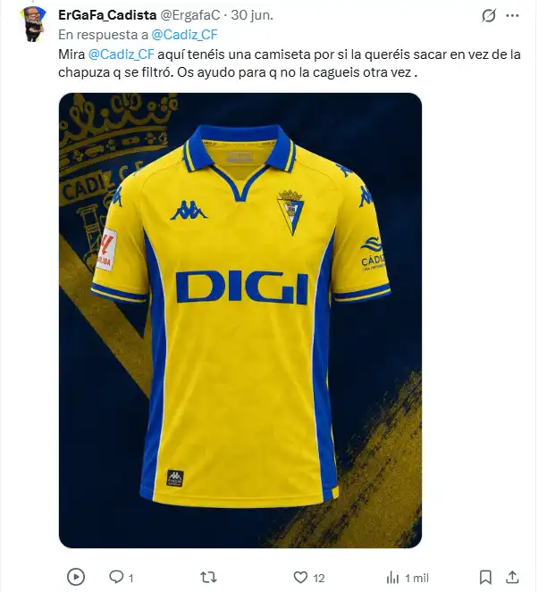 El Cádiz CF presenta su primera equipación de Kappa con un guiño retro y el cadismo se ceba con ella