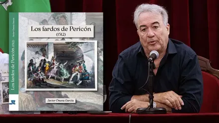 Momento de la presentación del libro "Los fardos del Pericón" (1512).