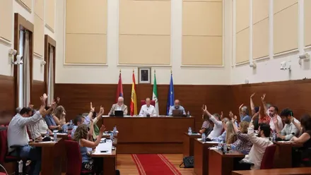 Salón del Plenos del Ayuntamiento de Chiclana.