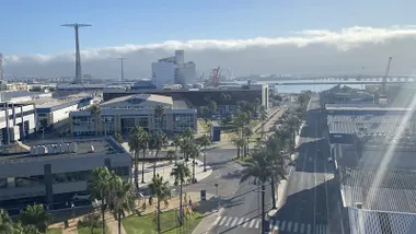 Vista general del recinto fiscal de la Zona Franca de Cádiz.