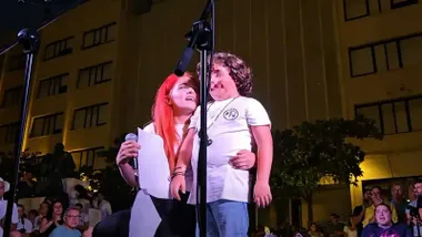 Silvio, el hijo pequeño de Juan Carlos Aragón, protagoniza el acto en defensa del legado artístico de su padre