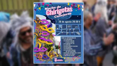 Cartel de la Noche de Chirigotas Callejeras de Chiclana.