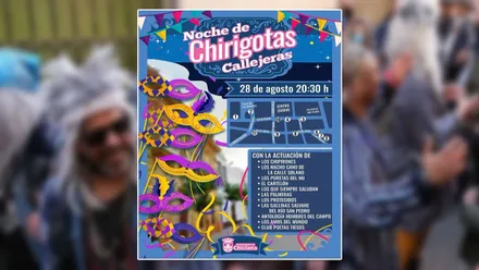 Cartel de la Noche de Chirigotas Callejeras de Chiclana.