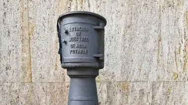 Estación de muestre de la calidad del agua que se suministra en Cádiz. Foto: Eulogio García.