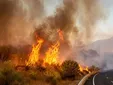 Reabierta la A-7 en Algeciras tras controlar el incendio de pastos que obligó a cortar la autovía
