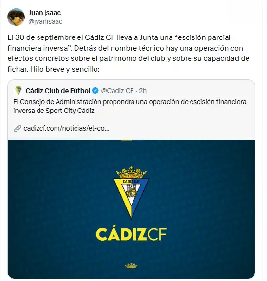 Qué hay detrás de la salida de Sport City: las dudas de la operación y el papel de Nomadar en el Cádiz CF