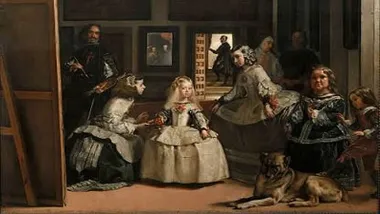 Famoso cuadro del pintor Velázquez, "Las Meninas".