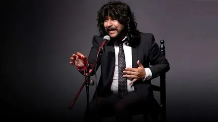 Cantaor Rancapino Chico en un momento de su actuación.