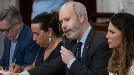 José Ramón Ortega en un momento de su intervención.