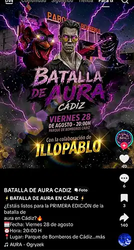 Las ‘Batallas de Aura’ llegan a Cádiz: qué son, en qué consisten, cuándo y dónde se celebra la primera edición en la ciudad