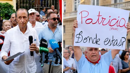 Dos imágenes diferentes de las manifestaciones por Ceuta.