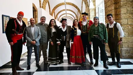 Actores de "Sangre y Arena" en Grazalema (Fotografía: Eulogio García).