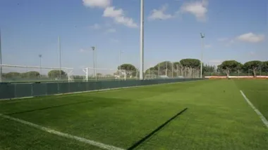 Uno de los campos de la Ciudad Deportiva Bahía de Cádiz, conocida como El Rosal, donde el Cádiz CF ha constituido garantías hipotecarias sobre una finca del complejo ante Hacienda.