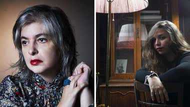 Posado de Mariana Enriquez y Elaine Vilar Madruga