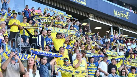 Imagen de la grada del JP Financial Estadio en el Cádiz CF-AD Ceuta