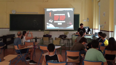 Taller de hip hop en IES Columela